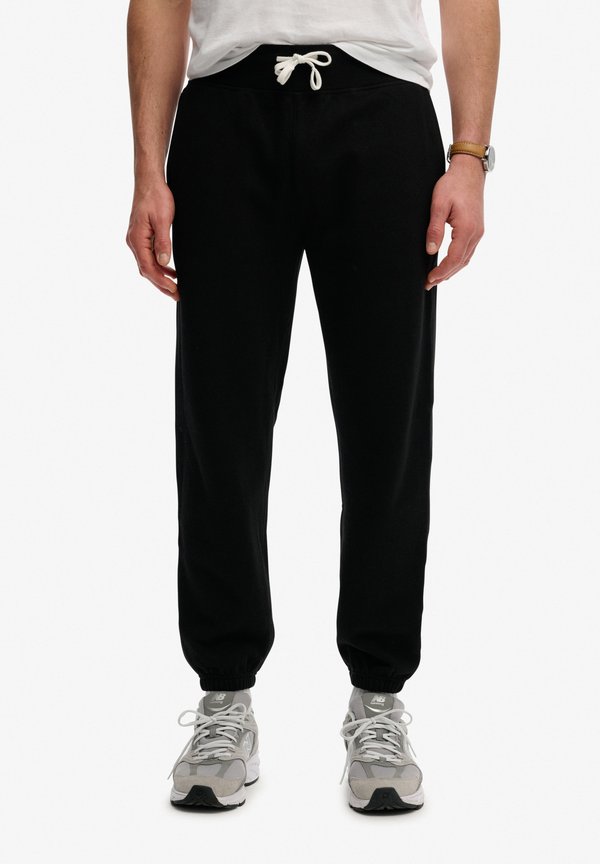 Superdry & Co ESSENTIAL LOGO CLASSIC JOGGERS - Tracksuit bottoms - black