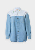 Fiorucci STRIPED CHARM PRINT SHIRT