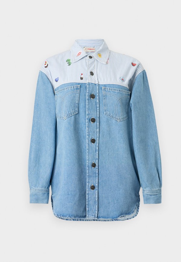 Fiorucci STRIPED CHARM PRINT SHIRT