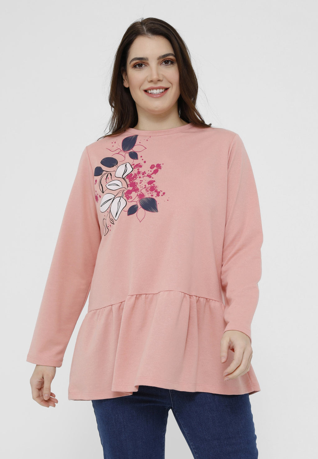 Modanisa POWDER PRINTED CREW NECK  ALIA