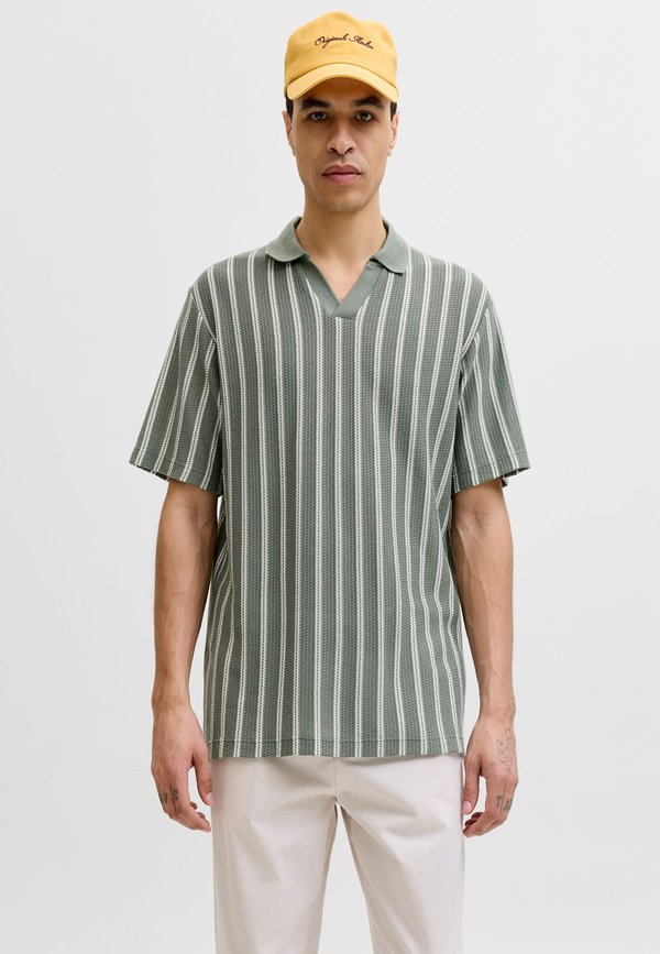 Jack & Jones Striped - Polo shirt - laurel wreath