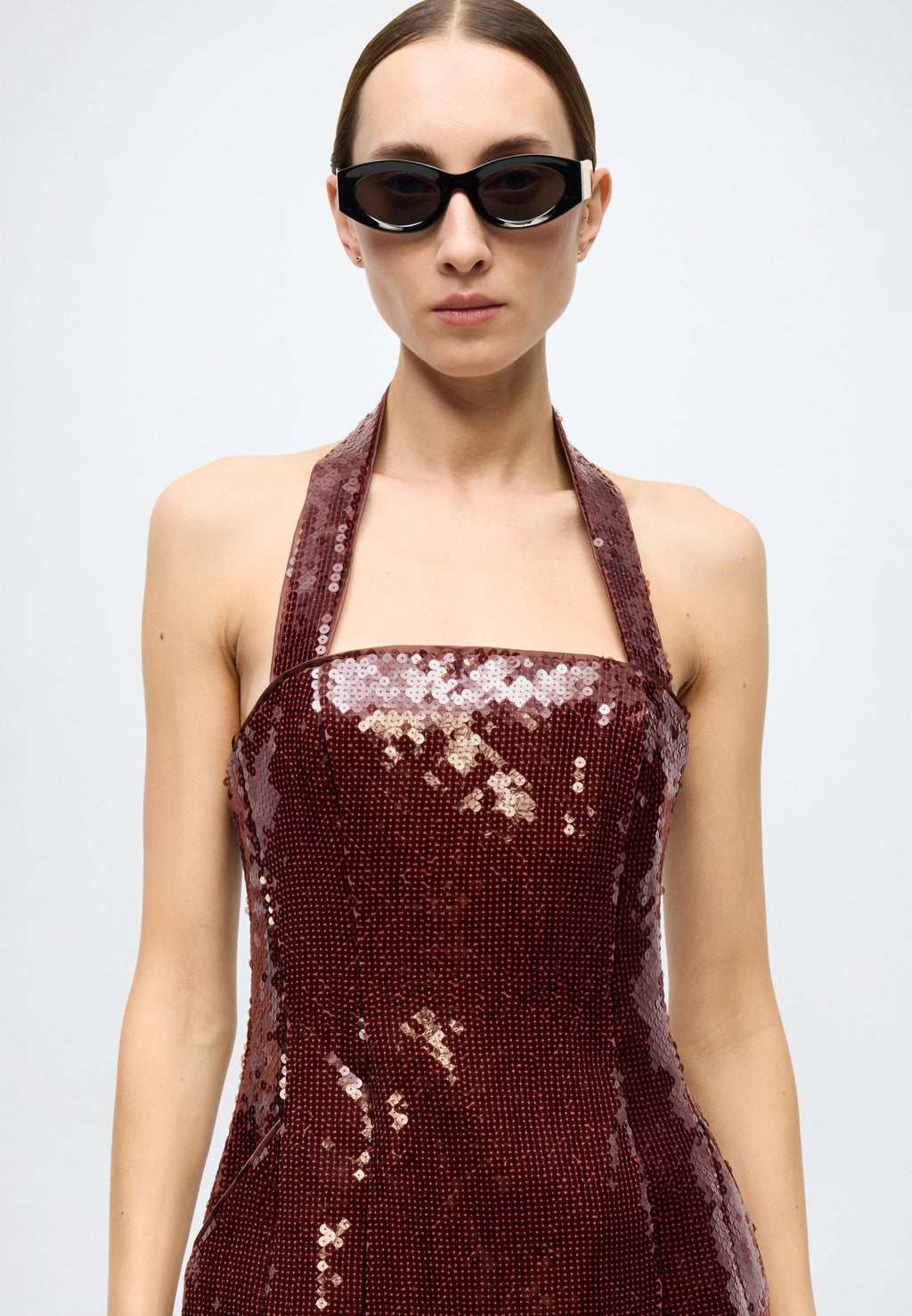 Bardot NEVELLE SEQUIN HALTER DRESS