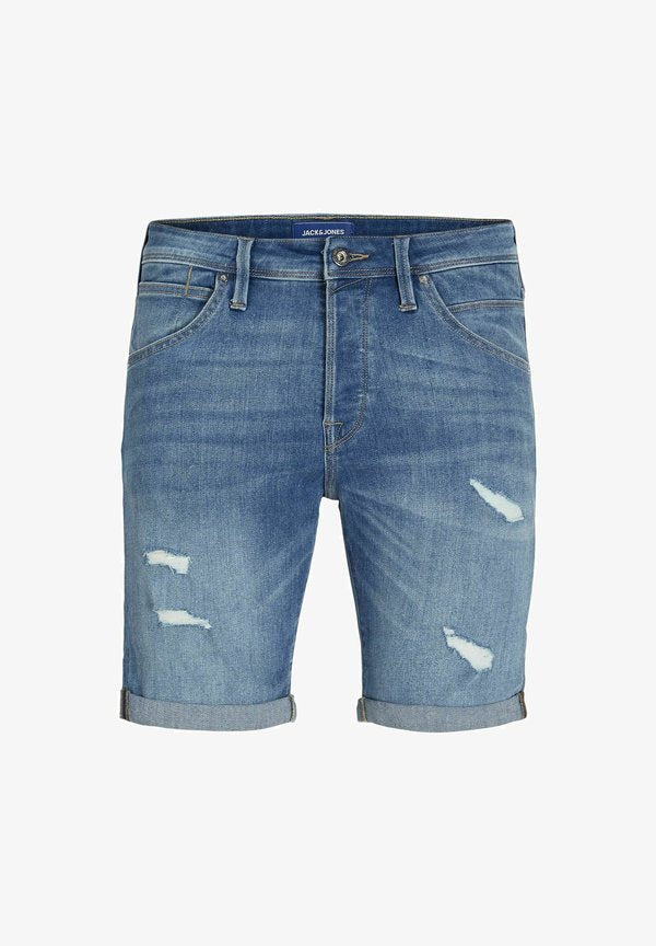 Jack & Jones Denim Regular Fit - Denim shorts - blue denim