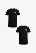 Jack & Jones LOGO PLUS SIZE RUNDHALS KURZARM ECORP 2PACK - Print T-shirt - schwarz weiß