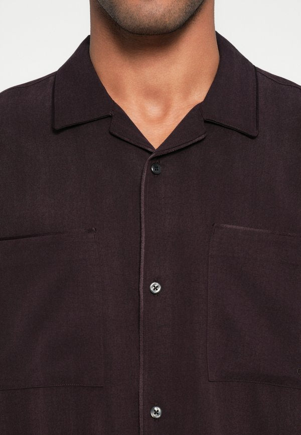 Calvin Klein GLOSSY CAMP COLLAR EASY SHIRT