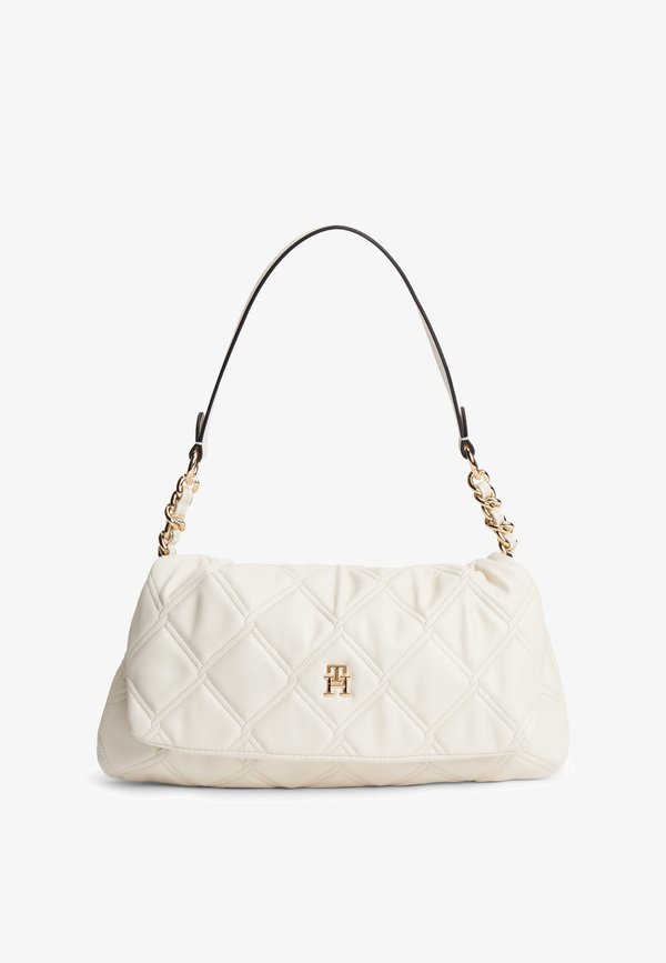 Tommy Hilfiger FEMININE SHOULDER - Handbag - soft cream