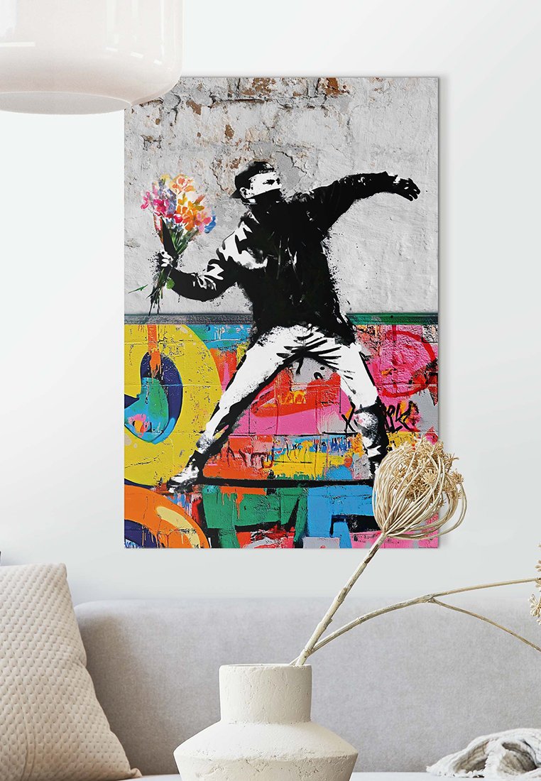 Orange Wallz FLOWER THROWER GRAFFITI