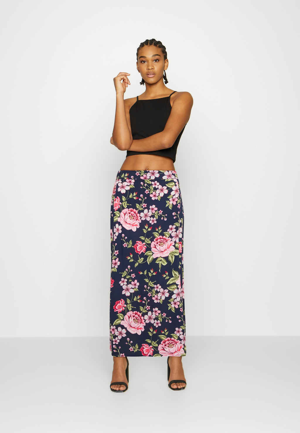 VILA VILANA MIDI SLIT SKIRT
