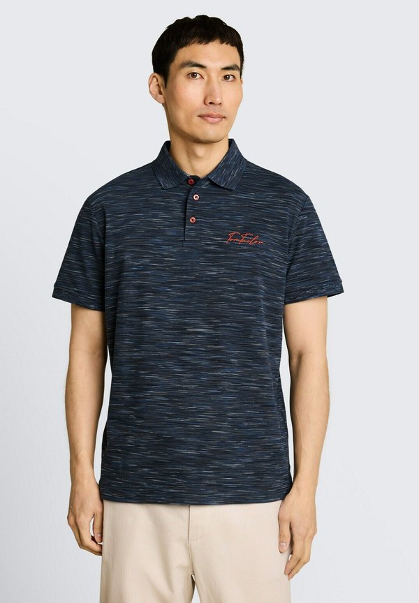 TOM TAILOR Polo shirt - navy tonal spacedye