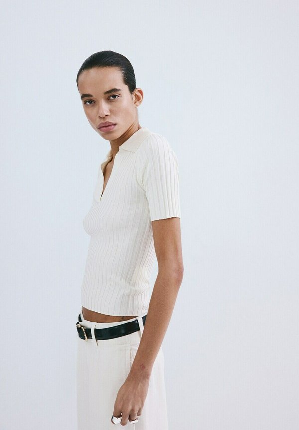 Mango Polo shirt - white