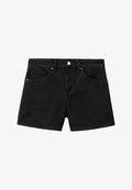 Mango ADULT - Denim shorts - black denim