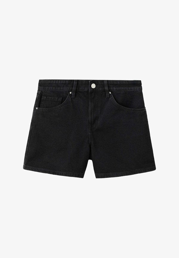 Mango ADULT - Denim shorts - black denim