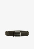 Mango ADULT - Braided belt - khaki