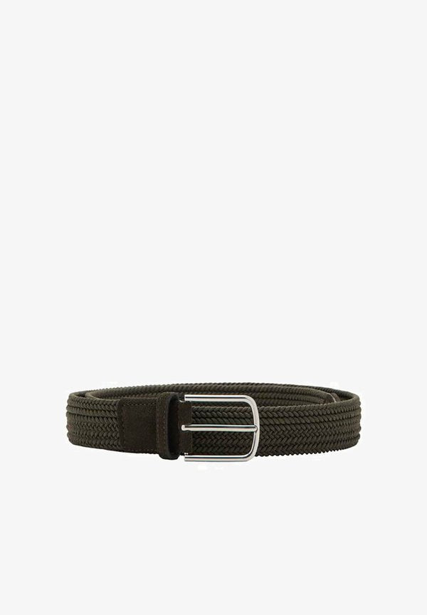 Mango ADULT - Braided belt - khaki