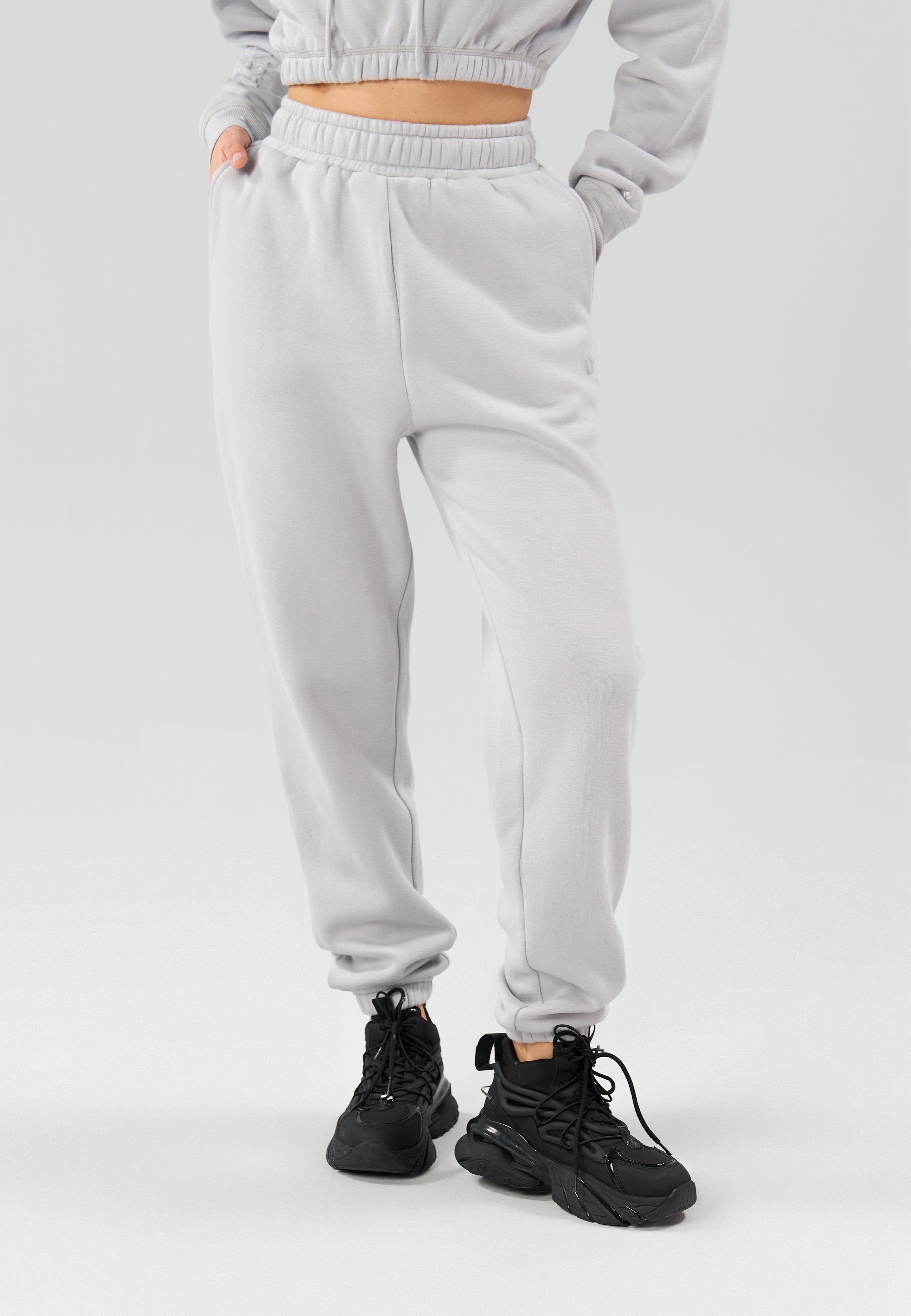 Even&Odd active OVERSIZED TRACKSUIT BOTTOMS WITH CUFFED ANKLE