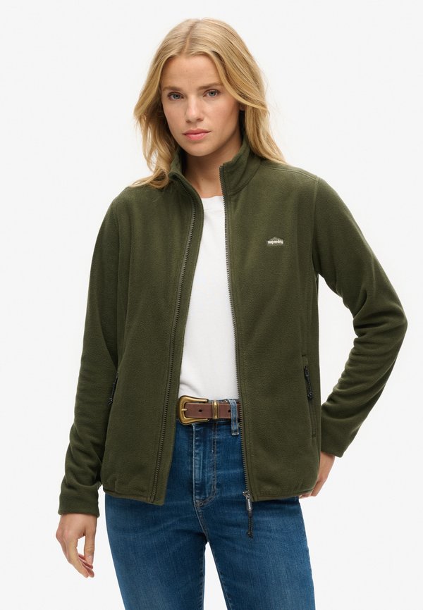 Superdry & Co POLAR FULL ZIP - Fleece jacket - army khaki green