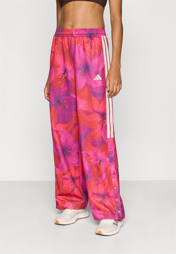 adidas Sportswear ADIDAS X FARM RIO HOUSE OF TIRO TRACK - Tracksuit bottoms - bahia magenta/collegiate red/crystal linen