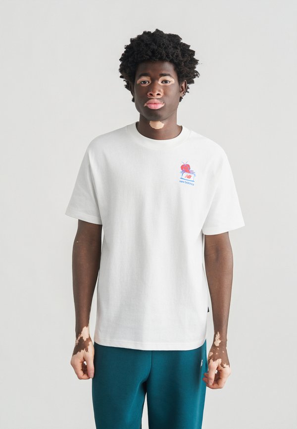 New Balance LOBSTER ROLL - Print T-shirt - white