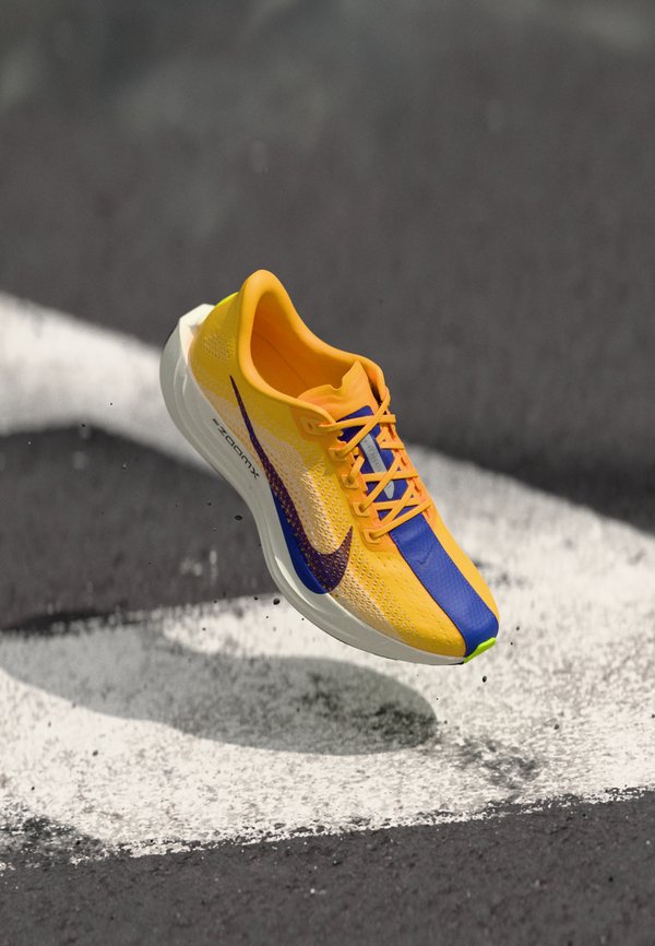 Nike Performance PEGASUS PLUS - Road running shoes - laser orange/indigo burst/alabaster/sail/volt/black
