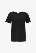 s.Oliver MIT V-AUSSCHNITT - Basic T-shirt - schwarz