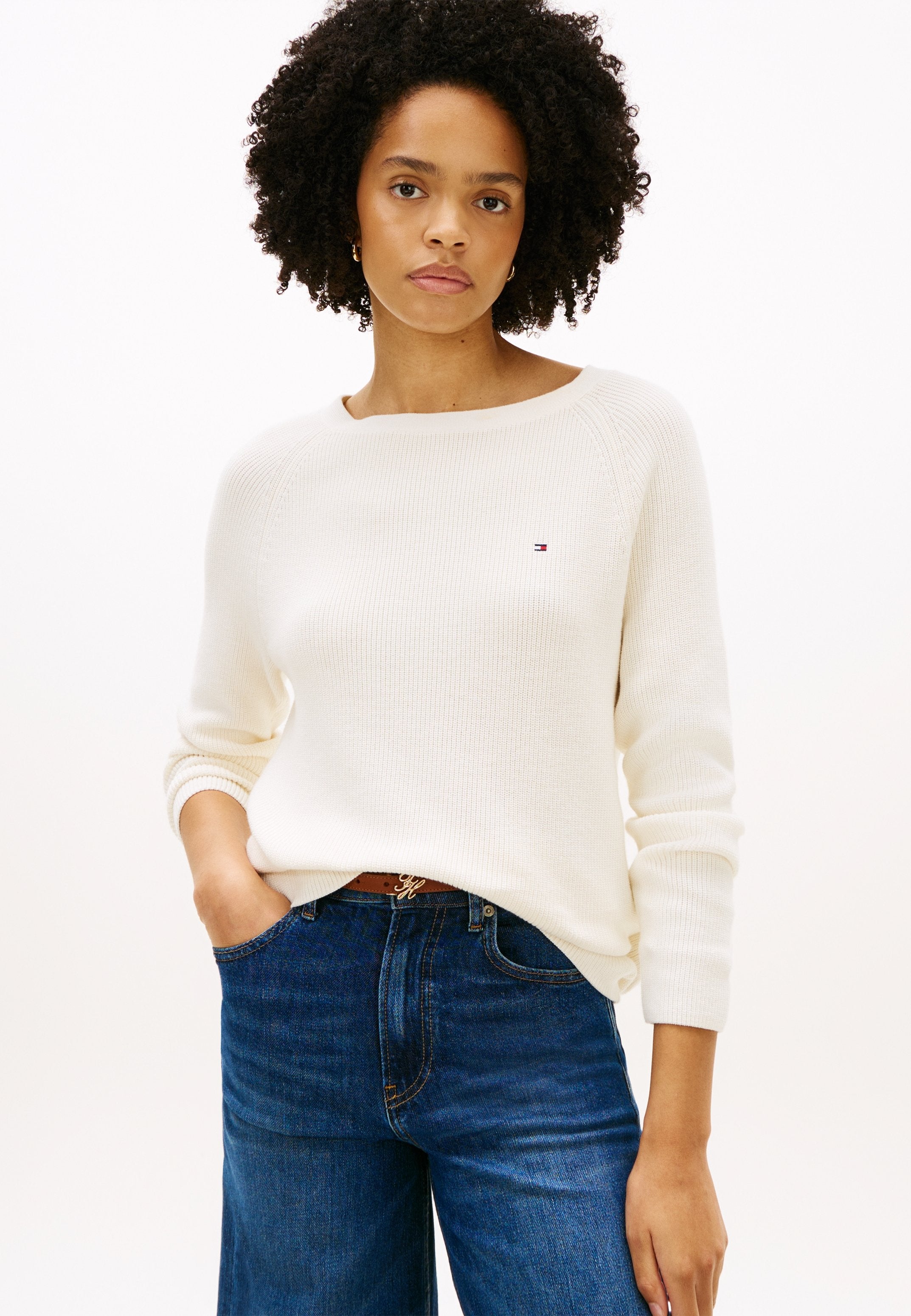 FINE KNIT BOAT NECK JUMPER Media 3