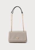 Guess NOELLE XBODY FLAP - Handbag - taupe