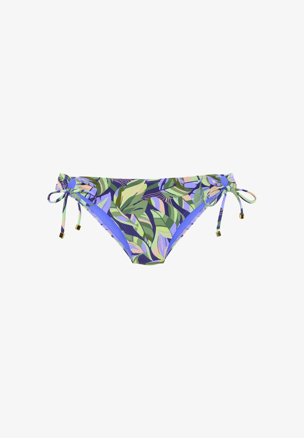 s.Oliver S.OLIVER BIKINI-HOSE - Bikini bottoms - grün-blau bedruckt