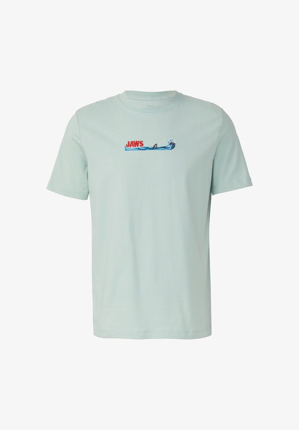 s.Oliver AUS HEAVY MIT JAWS© UCS LLC ARTWORK - Print T-shirt - ozeangrün