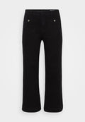 Vero Moda Curve Wide-fit VMCKAYLA High rise Wide Leg Fit - Relaxed fit jeans - black denim