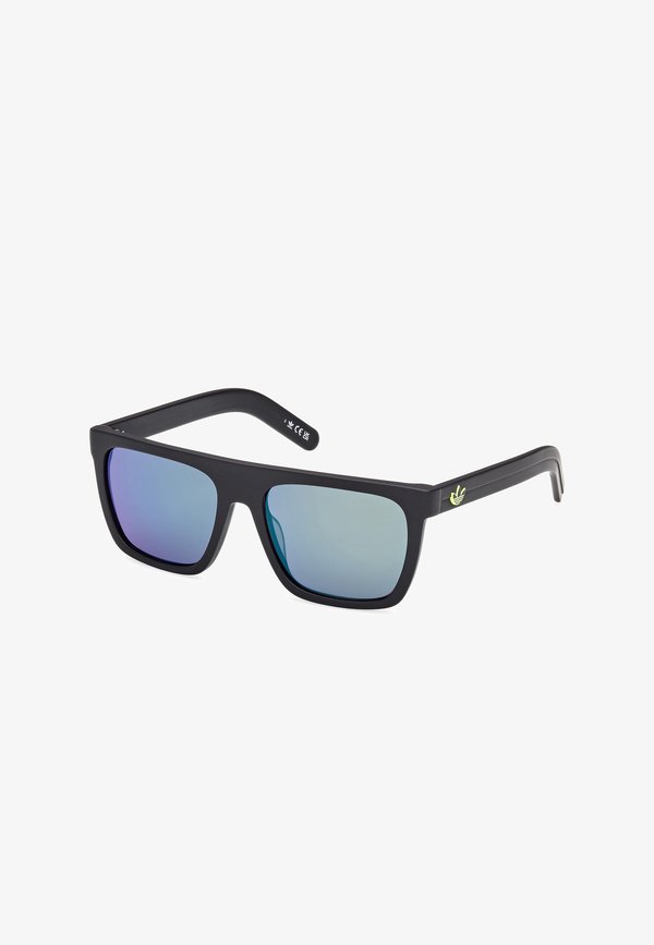 adidas Originals Sunglasses - matte black-dark green