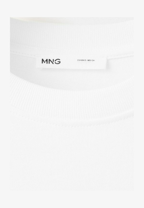 Mango Basic T-shirt - white