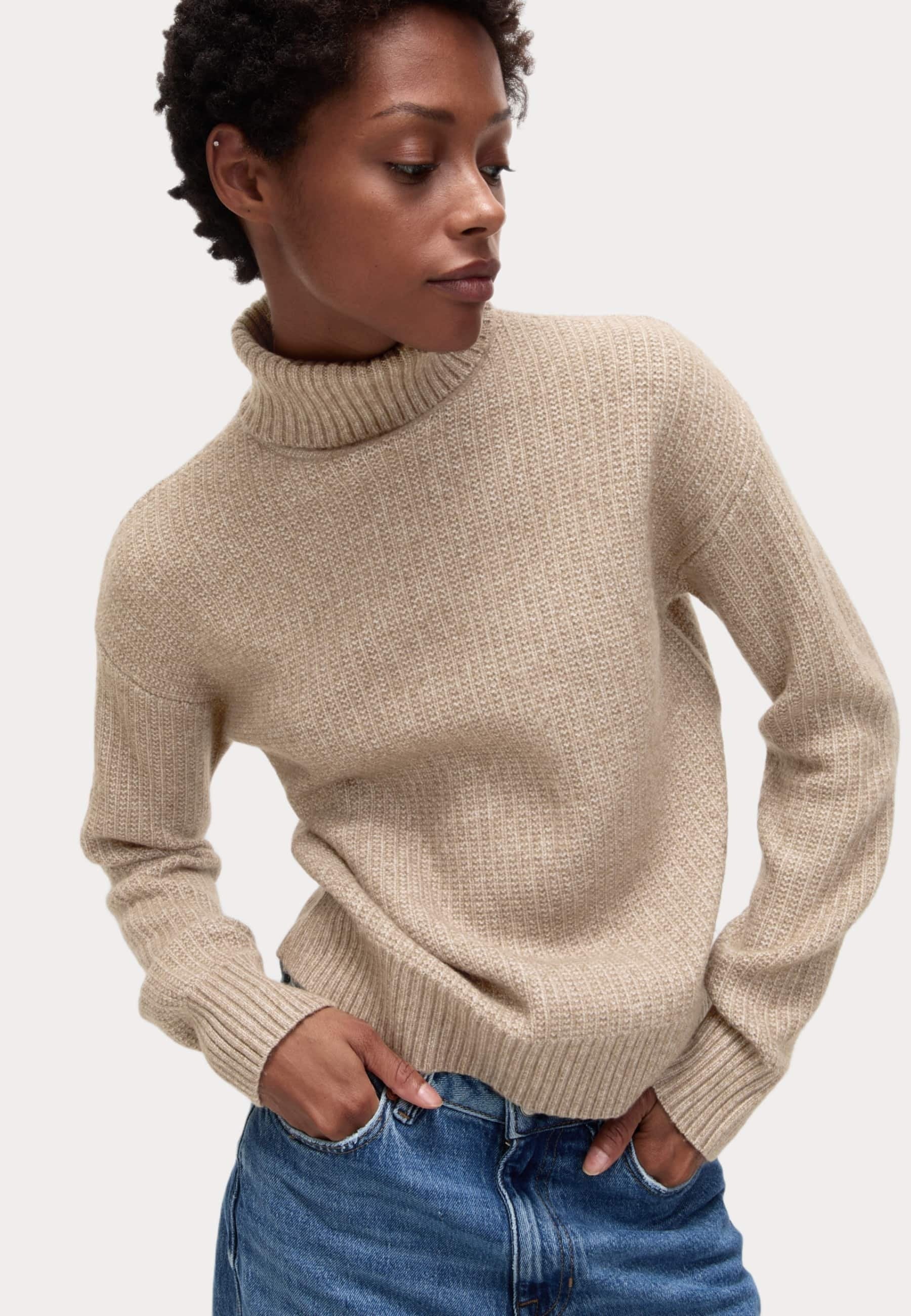 Marks & Spencer CLOUD YARN TEXTURED ROLL NECK