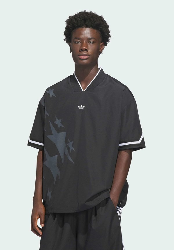 adidas Originals BASKETBALL STAR WARM UP - Print T-shirt - black