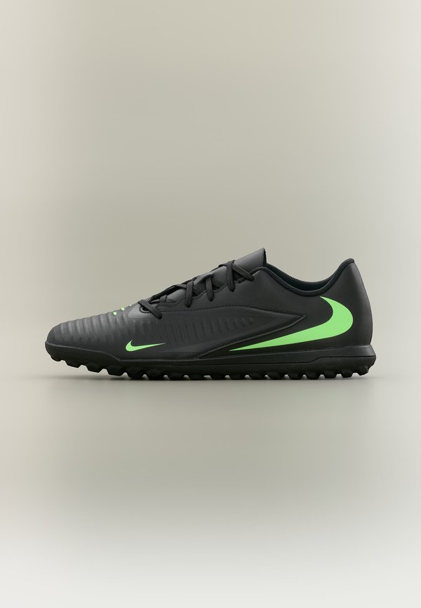 Nike Performance PHANTOM 6 LOW CLUB  - Turf football boots - black/illusion green