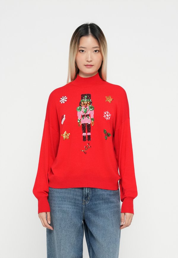 Vero Moda VMQUEENGUARD XMAS - Jumper - chinese red