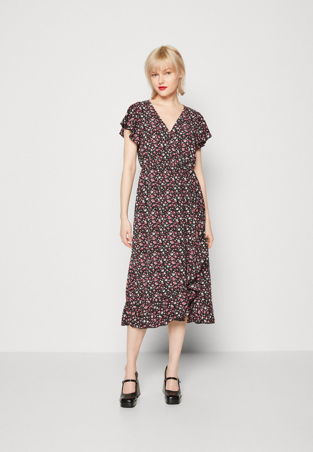 JDY JDYCAMILLA FLOUNCE MIDI DRESS