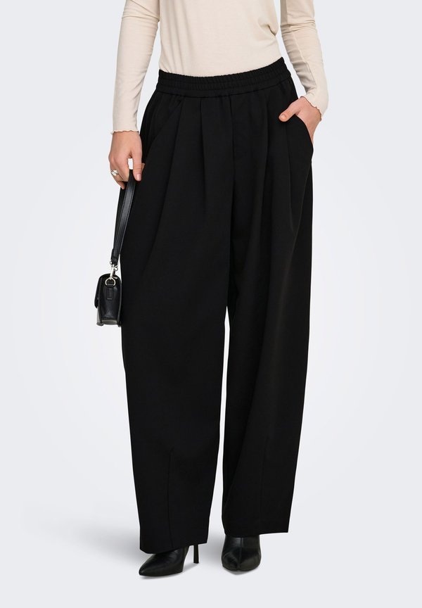 ONLY ONLMARIELA Barrel Fit - Trousers - black