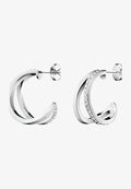 Calvin Klein DAMEN-CREOLE OUTLINE  - Earrings - silver-colored