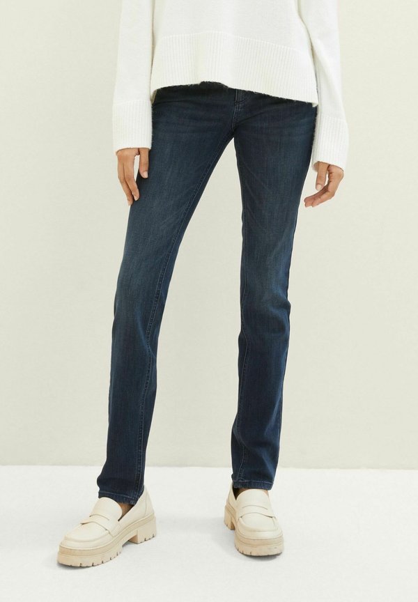 TOM TAILOR TTALEXA SLIM FIT - Slim fit jeans - dark stone wash denim