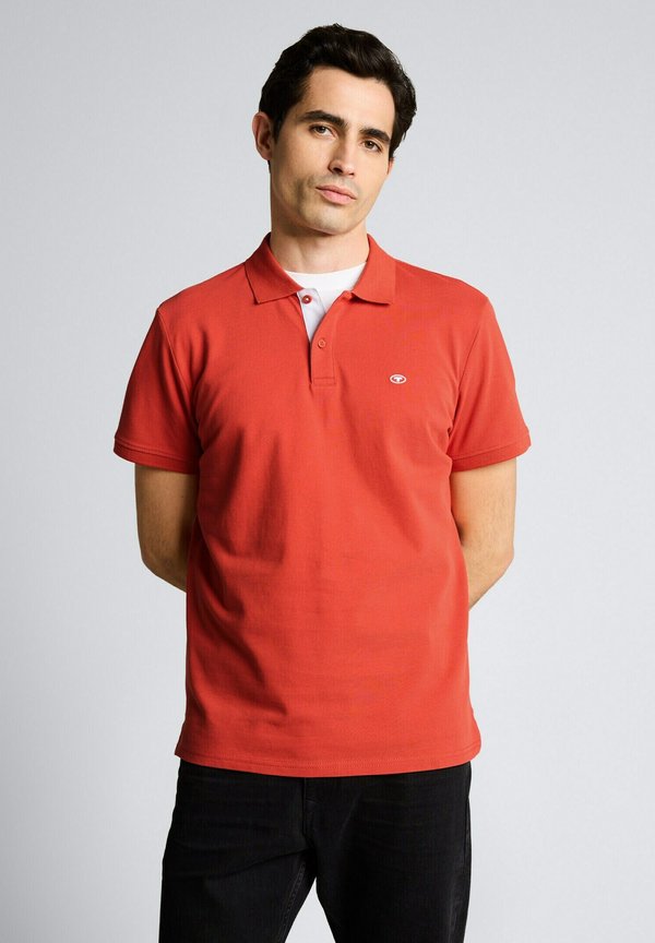 TOM TAILOR BASIC POLO WITH CONTRAST - Polo shirt - chili orange