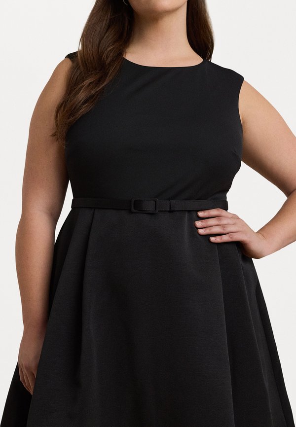 Lauren Ralph Lauren Woman BELTED FAILLE & JERSEY COCKTAIL DRESS