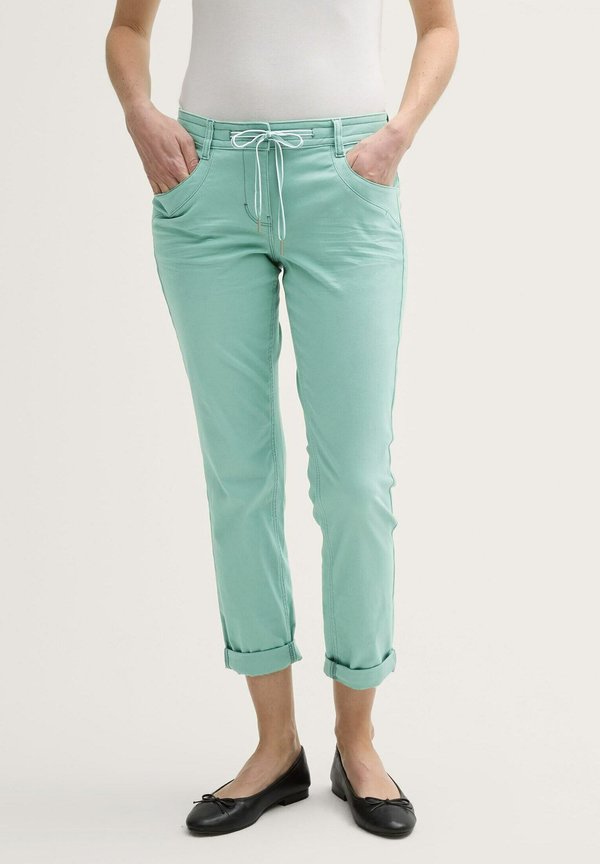 TOM TAILOR TTTAPERED RELAXED - Trousers - faded green