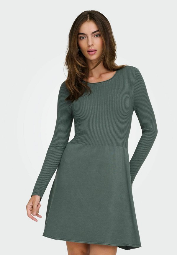 ONLY ONLALMA O-NECK - Jumper dress - balsam green
