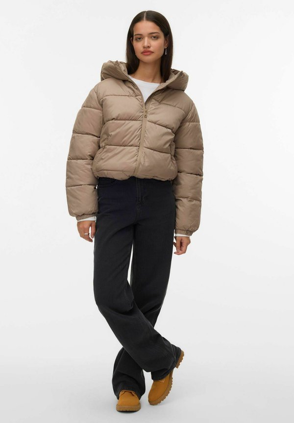 Vero Moda Puffer VMDINA - Winter jacket - greige
