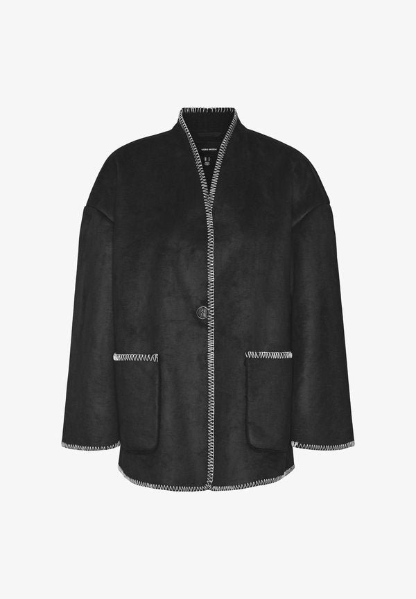 Vero Moda VMLIVA - Faux leather jacket - black