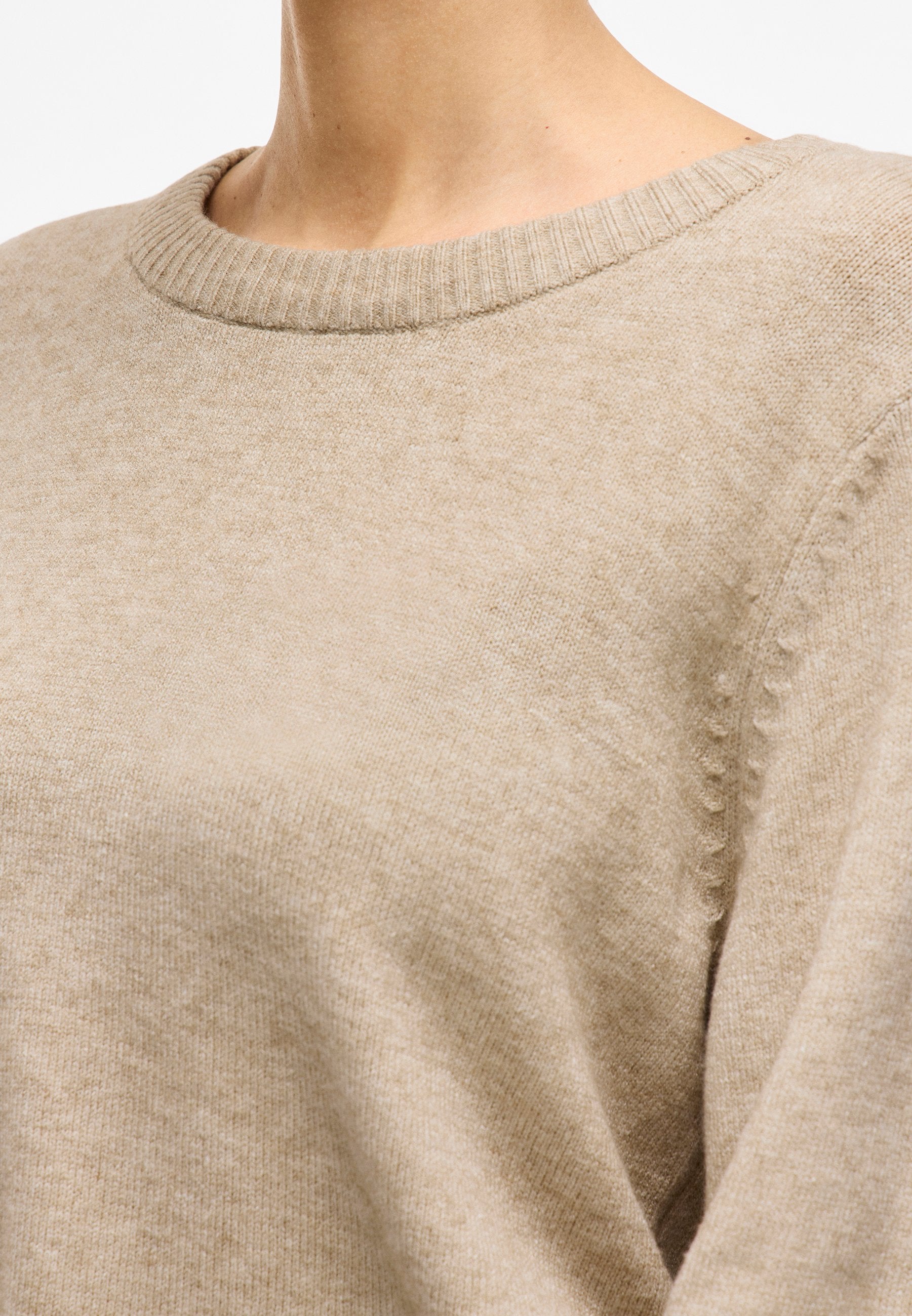 VILA VIRIL O-NECK L/S KNIT TOP - NOOS