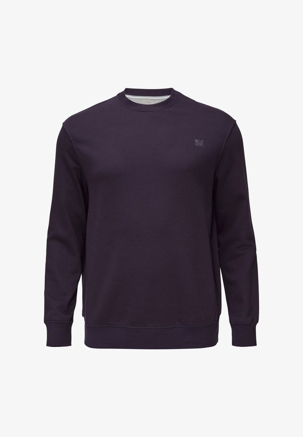 s.Oliver AUS MIT LOGO-DETAIL - Sweatshirt - aubergine