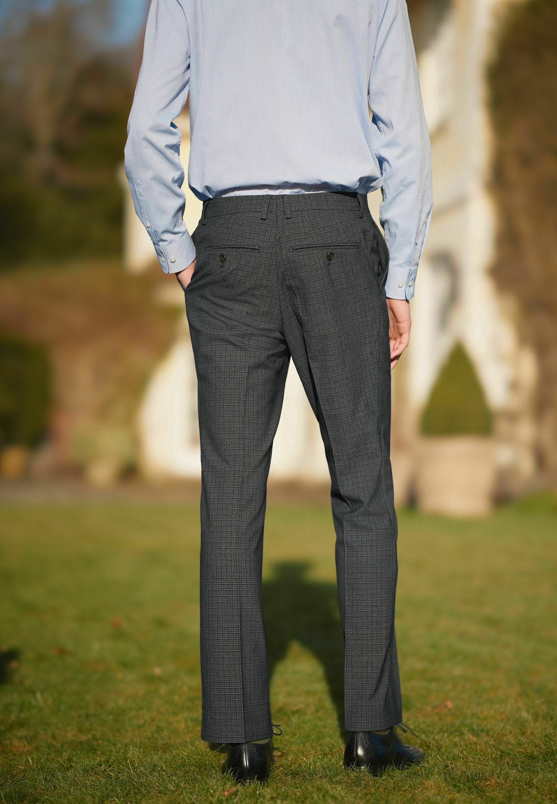 Next CHECK SUIT TROUSERS REGULAR FIT
