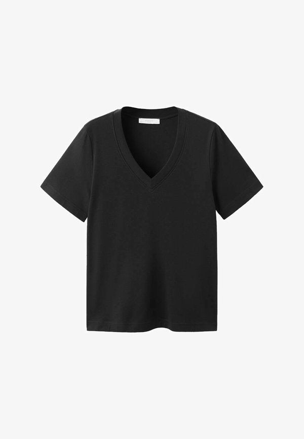 Mango Basic T-shirt - black