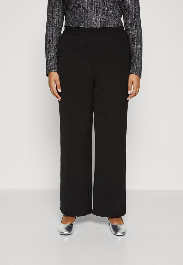 Vero Moda Curve VMCALVA High rise - Trousers - black